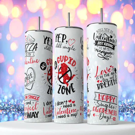 20oz Valentine Day #34 Sublimation Tumbler