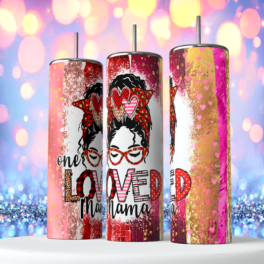 20oz Valentine’s Day #13 Sublimation Tumbler “Mama”