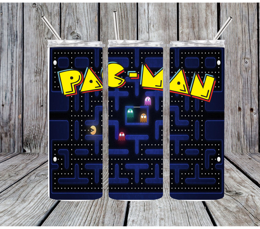 20oz Pac-Man Sublimation Tumbler